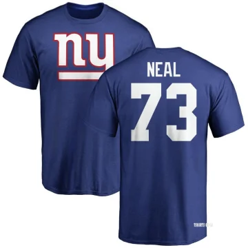 Evan Neal Name & Number Game Day V-Neck T-Shirt - Royal - Tshirtsedge