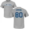 Everson Pereira Name & Number T-Shirt - Gray