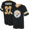 Franco Harris Name & Number Game Day V-Neck T-Shirt - Black