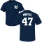 Frankie Montas Name & Number T-Shirt - Navy