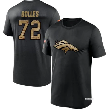 Garett Bolles Name & Number Game Day V-Neck T-Shirt - Navy - Tshirtsedge