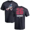 Gene Garber Name and Number Banner Wave T-Shirt - Navy