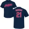 George Hendrick Name & Number T-Shirt - Navy