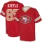 George Kittle Name & Number Game Day V-Neck T-Shirt - Red