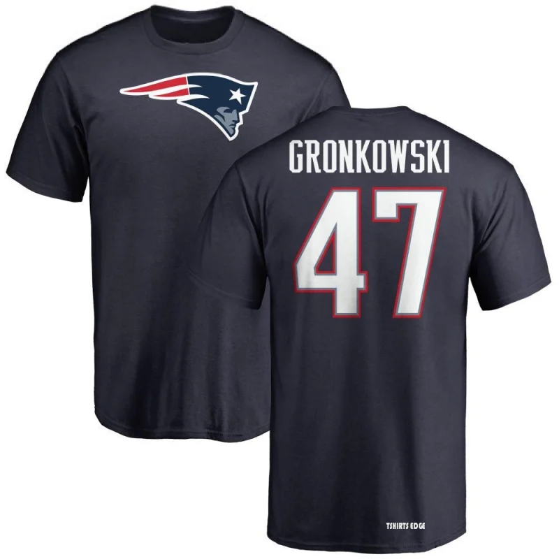 Glenn Gronkowski Name & Number T-Shirt - Red - Tshirtsedge