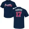 Glenn Hubbard Name & Number T-Shirt - Navy