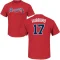 Glenn Hubbard Name & Number T-Shirt - Red