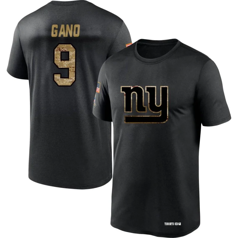 Graham Gano 2020 Salute To Service Performance T-Shirt - Black - Tshirtsedge