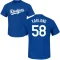 Gus Varland Name & Number T-Shirt - Royal