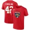 Gustav Forsling 2023 Stanley Cup Final Name & Number T-Shirt - Red