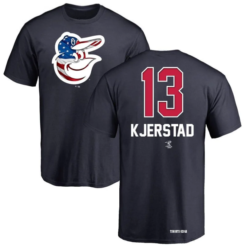 Heston Kjerstad Name and Number Banner Wave T-Shirt - Navy