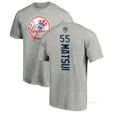 Hideki Matsui New York Yankees Men's Gray RBI T-Shirt - Heathered