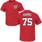 Hobie Harris Name & Number T-Shirt - Red