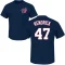 Howie Kendrick Name & Number T-Shirt - Navy