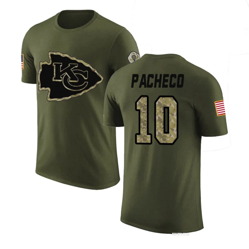 Isiah Pacheco Legend Salute to Service T-Shirt - Olive - Tshirtsedge