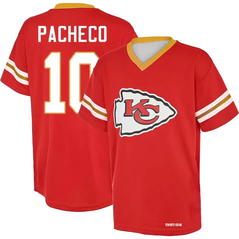 Kansas City Chiefs Football Isiah Pacheco Football T-shirt S-3XL