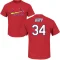 J.A. Happ Name & Number T-Shirt - Red