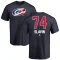 Jaccob Slavin Name and Number Banner Wave T-Shirt - Navy