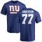 Jack Anderson Name & Number T-Shirt - Royal