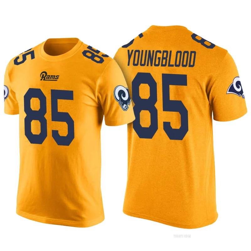 Tshirtsedge Jack Youngblood Legend Color Rush T-Shirt - Yellow