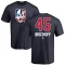 Jake Bischoff Name and Number Banner Wave T-Shirt - Navy