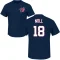 Jake Noll Name & Number T-Shirt - Navy