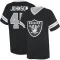 Jakob Johnson Name & Number Game Day V-Neck T-Shirt - Black