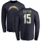 Jalen Guyton Name & Number T-Shirt - - Navy