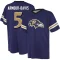 Jalyn Armour-Davis Name & Number Game Day V-Neck T-Shirt - Purple