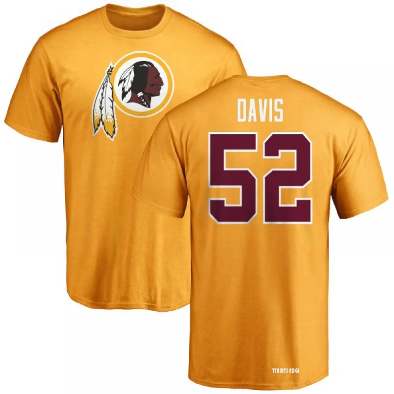 Jamin Davis Name & Number T-Shirt - Gold - Tshirtsedge