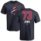 Jan Jenik Name and Number Banner Wave T-Shirt - Navy