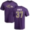 Jaquan Amos Name & Number T-Shirt - Purple