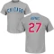 Jason Kipnis Name & Number T-Shirt - Gray