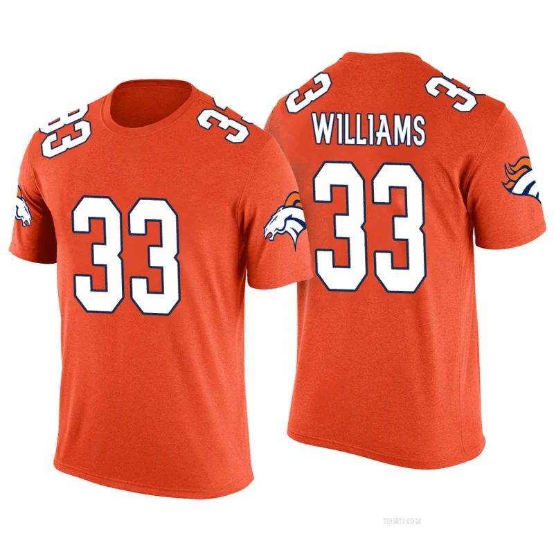 Javonte Williams Legend Color Rush T-Shirt - Orange - Tshirtsedge