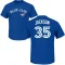 Jay Jackson Name & Number T-Shirt - Royal