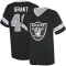 Jaydon Grant Name & Number Game Day V-Neck T-Shirt - Black