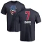 J.D. Davis Name and Number Banner Wave T-Shirt - Navy