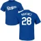 J.D. Martinez Name & Number T-Shirt - Royal