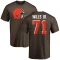 Jedrick Wills Jr. Name & Number T-Shirt - Brown