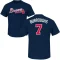 Jeff Burroughs Name & Number T-Shirt - Navy