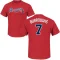 Jeff Burroughs Name & Number T-Shirt - Red