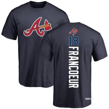 Jeff Francoeur Atlanta Braves Women's Backer Slim Fit T-Shirt - Ash