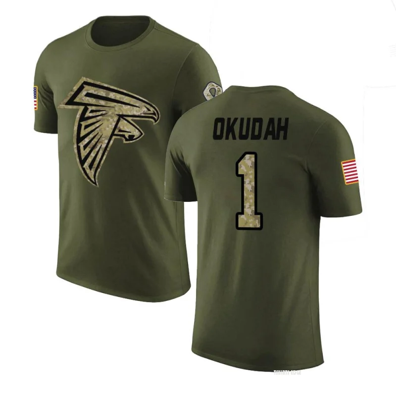 Jeff Okudah Legend Salute to Service T-Shirt - Olive - Tshirtsedge