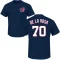 Jeremy De La Rosa Name & Number T-Shirt - Navy