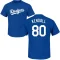 Jeren Kendall Name & Number T-Shirt - Royal