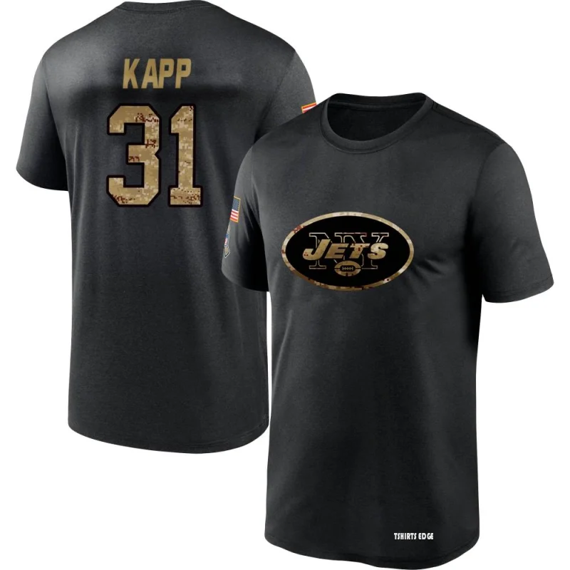 Jerome Kapp 2020 Salute To Service Performance T-Shirt - Black - Tshirtsedge