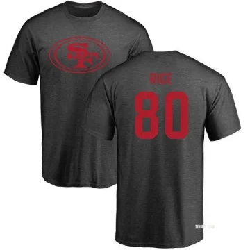 Women's Jerry Rice Backer Slim Fit T-Shirt - Red - Tshirtsedge