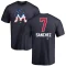 Jesus Sanchez Name and Number Banner Wave T-Shirt - Navy