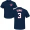 Jeter Downs Name & Number T-Shirt - Navy