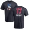 Jim Presley Name and Number Banner Wave T-Shirt - Navy